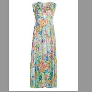 NWT Johnny Was 100% Silk - Dylane Floral Silk Maxi Dress (XL)